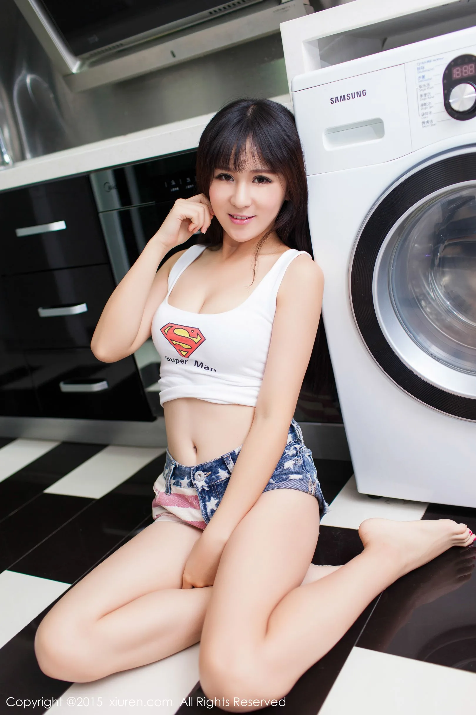 [Xiuren.com] Số 405 Tang Yuchen TYC - Bộ ảnh thời trang nữ sinh mặc đồng phục thủy thủ + quần short gợi cảm - 57