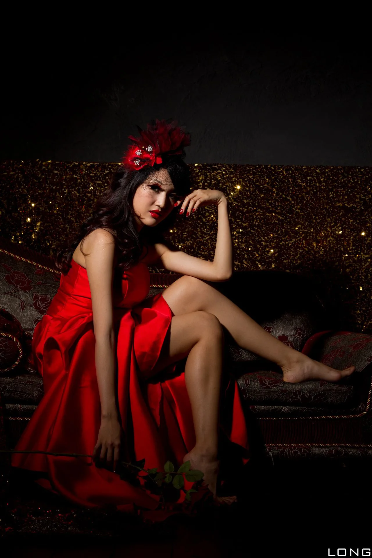 [Phiên bản đặc biệt BEAUTYLEG] Buổi chụp ảnh tại studio: Jill Yu Fuyu - Bộ ảnh cưới màu đỏ - 26