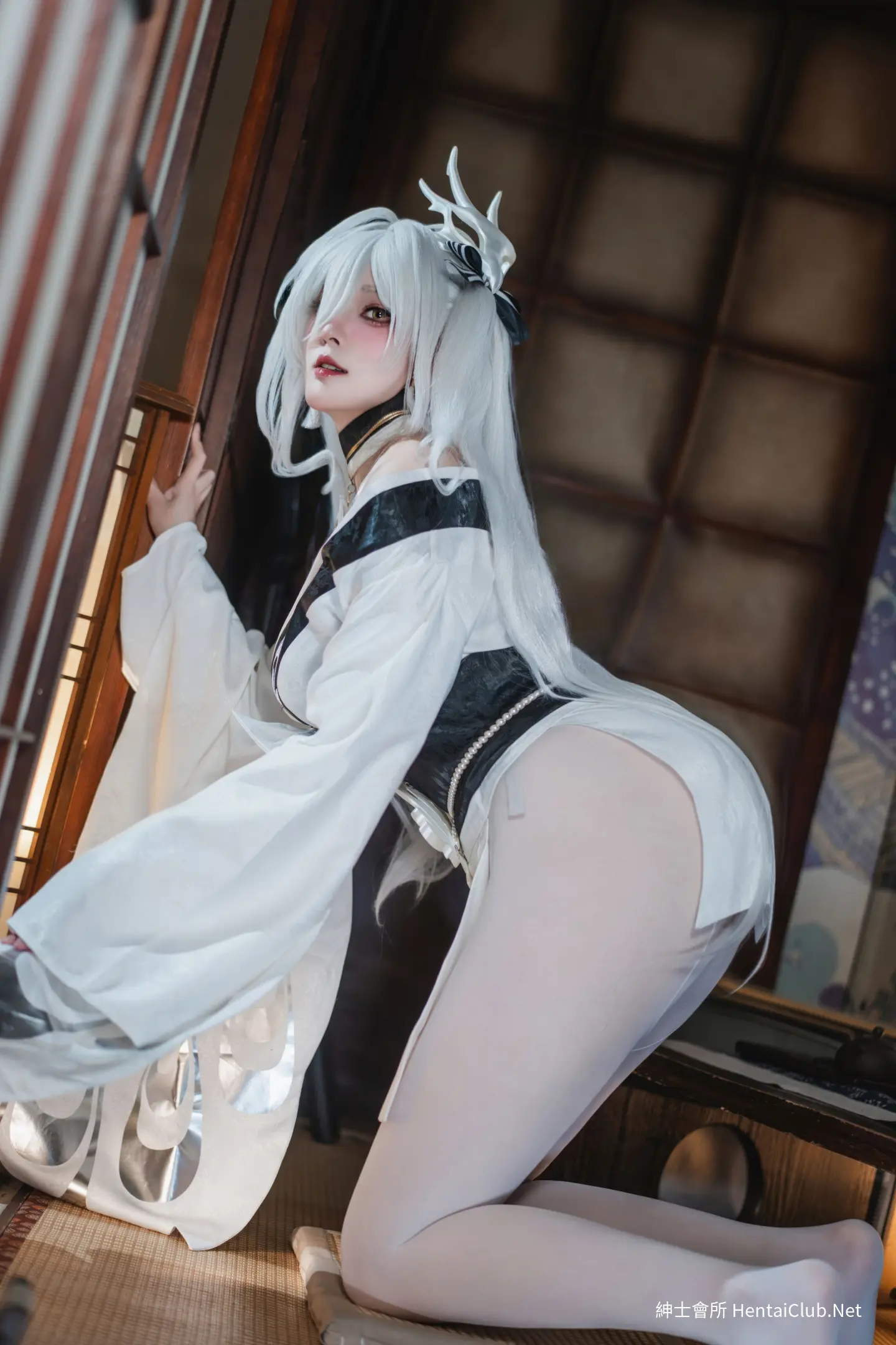 Natsuko Natsuko Blue Blue Line White Japanese Clothes - 30